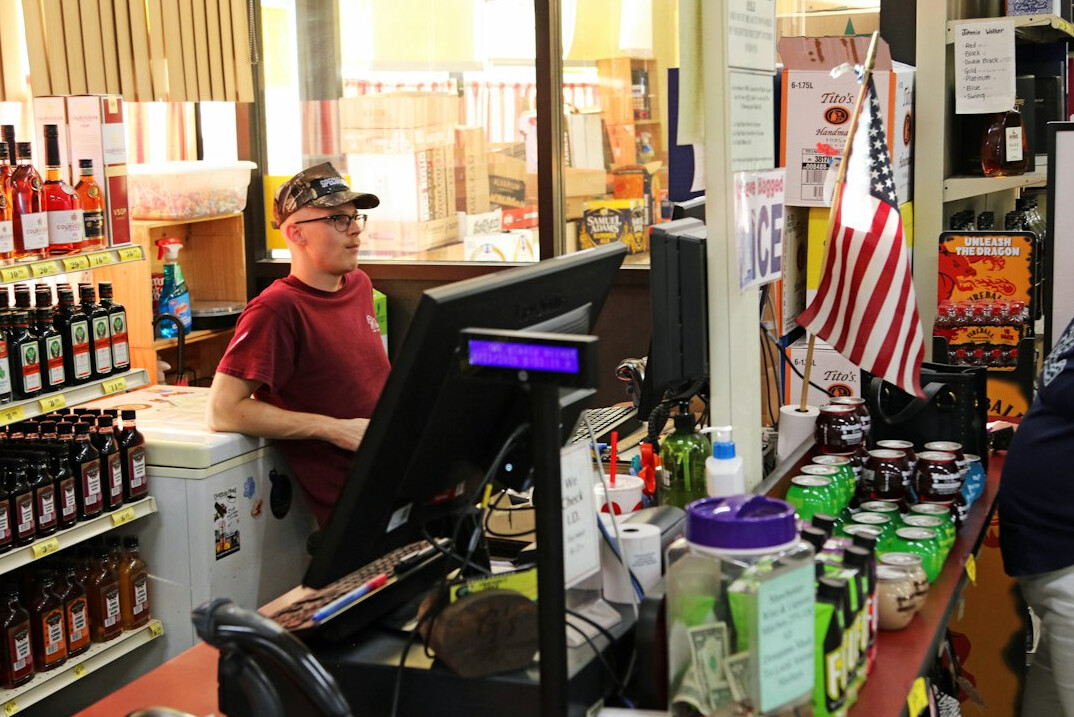 security officer patrolling store