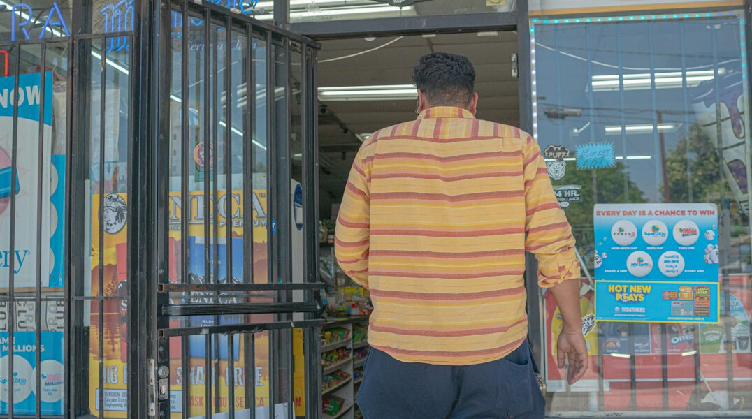 store detective watching customers